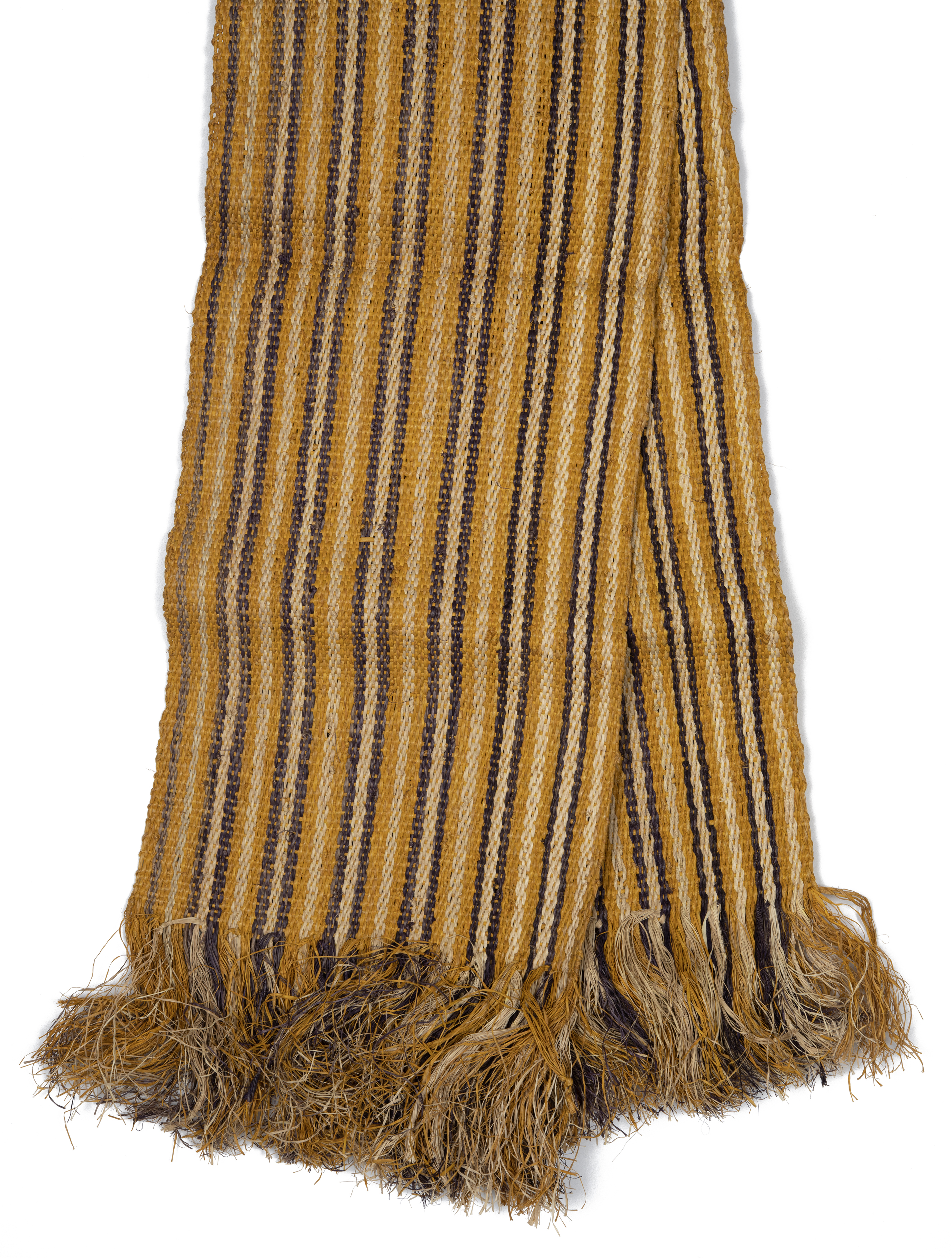 Terfo cloth, woven from palm fiber by a Sobei weaver from Papua